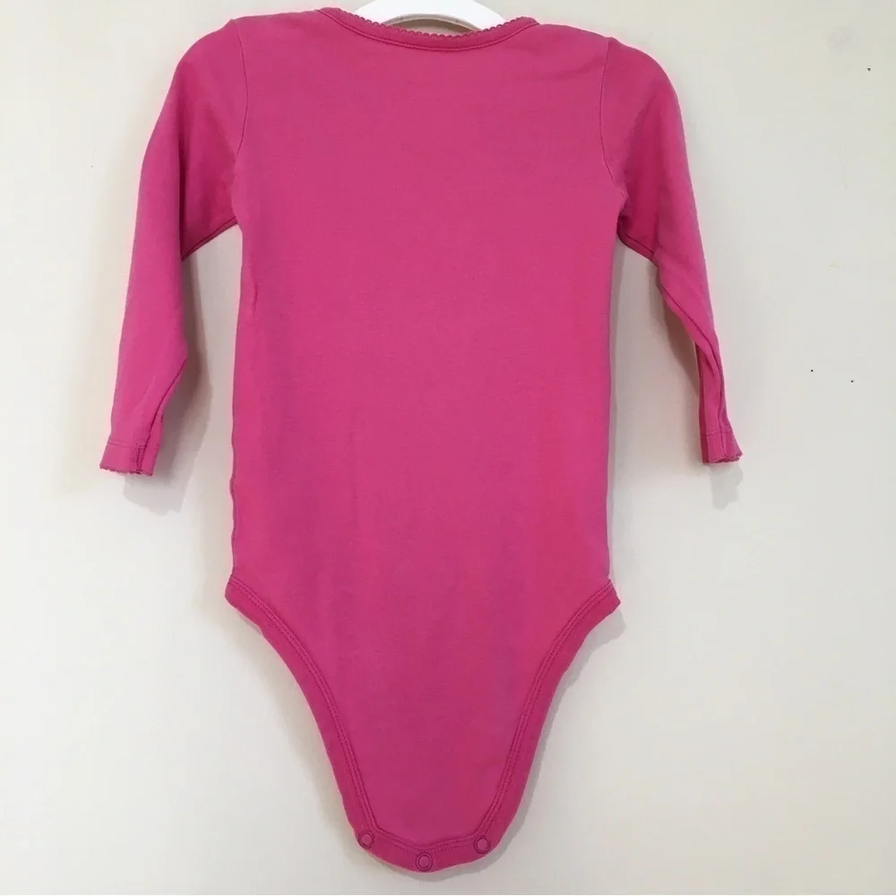 Carter's baby girl white pink long sleeve cotton overalls bodysuits